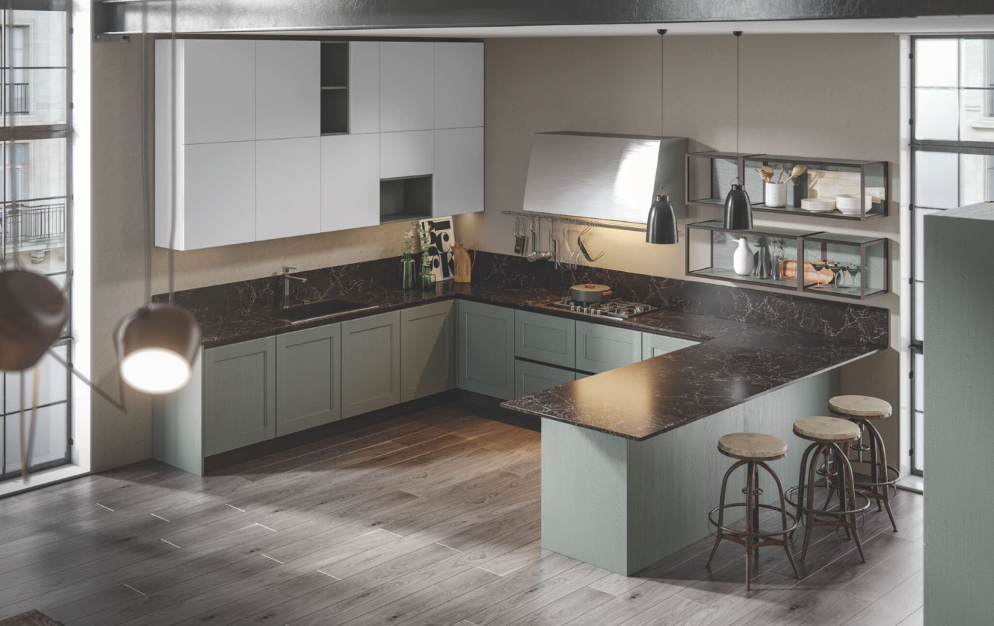Craft Your Culinary Spotlight: Celebrity-Inspired Modern Kitchen Cabinets
