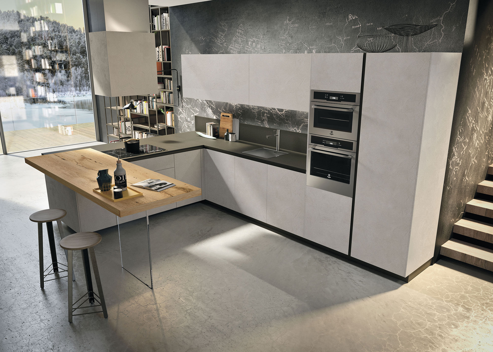 Modern High Gloss White Kitchen Cabinets: Bright and Stylish