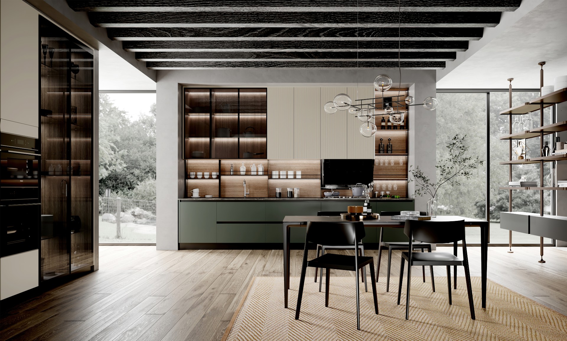 Modern Green Kitchen Cabinets: Fresh, Natural Style for Contemporary Homes